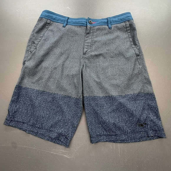 O'Neill Hybrid Shorts Men's 32 Blue Gradient Boardshort Surf Swim Casual - Picture 1 of 12
